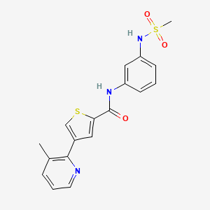 molecular formula C18H17N3O3S2 B12376247 Dhx9-IN-12 