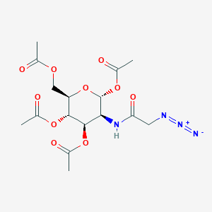 molecular formula C16H22N4O10 B12376250 (2R,3S,4R,5S,6R)-6-(Acetoxymethyl)-3-(2-azidoacetamido)tetrahydro-2H-pyran-2,4,5-triyl triacetate 