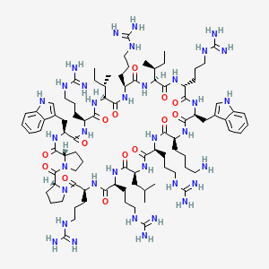 molecular formula C92H151N35O14 B12376304 cyclo[Arg-Arg-D-Pro-Pro-Trp-Arg-Ile-Arg-Ile-D-Arg-Trp-Lys-Arg-Leu] 