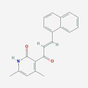 4,6-Dimethyl-3-(3-naphthalen-1-yl-acryloyl)-1H-pyridin-2-one
