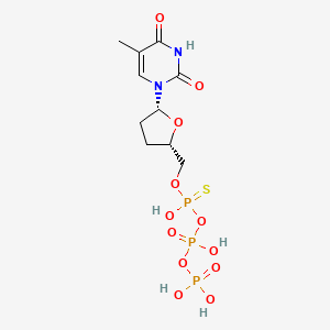 molecular formula C10H17N2O12P3S B12376355 ddTTP|AS 