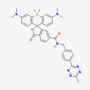 molecular formula C37H37N7O3Si B12376361 SiR-Me-tetrazine 