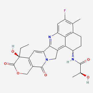 molecular formula C27H26FN3O6 B12376373 Deruxtecan 2-hydroxypropanamide 