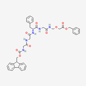 molecular formula C40H41N5O9 B12376386 Fmoc-Gly-Gly-(D-Phe)-Gly-CH2-O-CH2-Cbz 