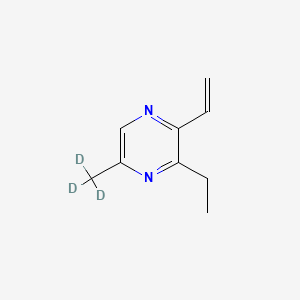 molecular formula C9H12N2 B12376397 3-Ethyl-5-methyl-2-vinylpyrazine-d3 