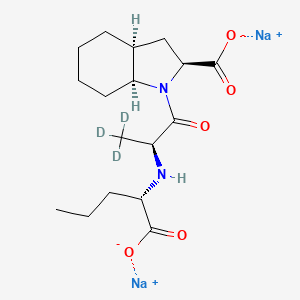 molecular formula C17H26N2Na2O5 B12376408 Perindoprilat-d3 (disodium) 