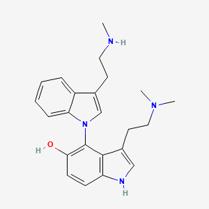 molecular formula C23H28N4O B12376416 Arundamine 