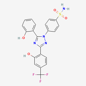 molecular formula C21H15F3N4O4S B12376433 Anti-inflammatory agent 56 