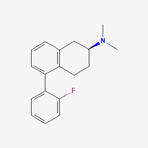 (2S)-5-(2-fluorophenyl)-N,N-dimethyl-1,2,3,4-tetrahydronaphthalen-2-amine