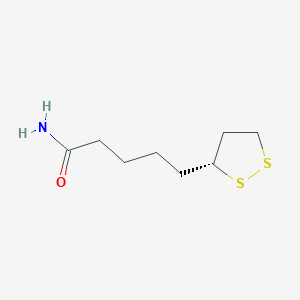 molecular formula C8H15NOS2 B1237646 (R)-lipoamide 