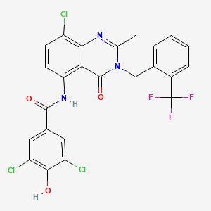 molecular formula C24H15Cl3F3N3O3 B12376484 Hsd17B13-IN-82 