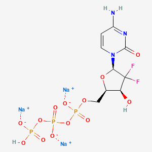 molecular formula C9H11F2N3Na3O13P3 B12376491 Gemcitabine triphosphate (trisodium) 