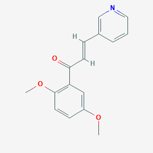 molecular formula C16H15NO3 B1237650 2',5'-Dimethoxy-3-(3-pyridyl)acrylophenone 