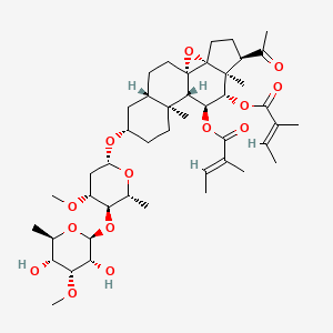 molecular formula C45H68O14 B12376508 Marsdenoside B 