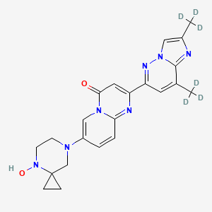 molecular formula C22H23N7O2 B12376520 Risdiplam-hydroxylate-d6 