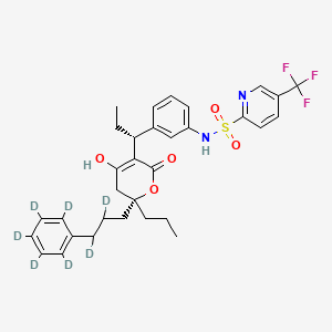 molecular formula C32H35F3N2O5S B12376566 Tipranavir-d7 