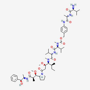 molecular formula C55H88N8O11 B12376585 Val-Ala-PAB-MMAE 