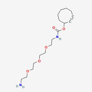 molecular formula C17H30N2O5 B12376608 Sco-peg3-NH2 