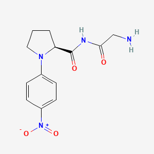 molecular formula C13H16N4O4 B1237662 Glycylproline 4-nitroanilide CAS No. 60189-43-7