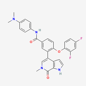 molecular formula C29H24F2N4O3 B12376635 Brd4-IN-7 