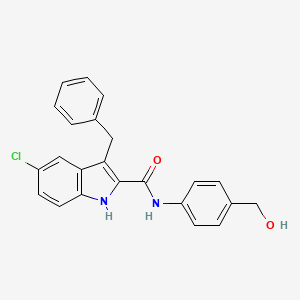 3-benzyl-5-chloro-N-[4-(hydroxymethyl)phenyl]-1H-indole-2-carboxamide