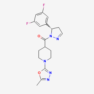 molecular formula C18H19F2N5O2 B12376658 RIP1 kinase inhibitor 8 