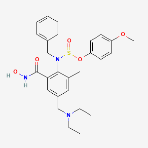 5-[(Diethylamino)methyl]-N-hydroxy-2-[[(4-methoxyphenoxy)sulfinyl](phenylmethyl)amino]-3-methylbenzamide