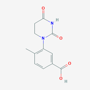 3-(2,4-Dioxo-1,3-diazinan-1-yl)-4-methylbenzoic acid