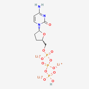 molecular formula C9H13Li3N3O12P3 B12376719 ddCTP (trilithium) 