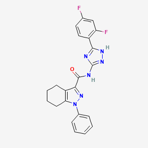 molecular formula C22H18F2N6O B12376740 PAR4 antagonist 2 