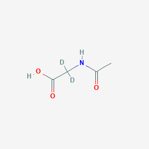 molecular formula C4H7NO3 B12376761 N-Acetylglycine-d2 