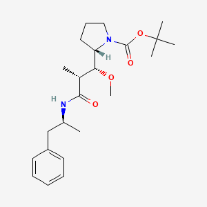 molecular formula C23H36N2O4 B12376772 N-Boc-dolaproine-amide-Me-Phe 