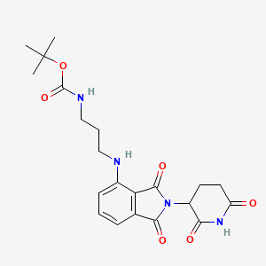 molecular formula C21H26N4O6 B12376810 Thalidomide-NH-(CH2)3-NH-Boc 