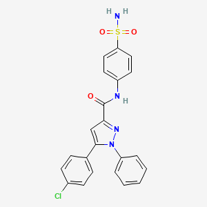 molecular formula C22H17ClN4O3S B12376817 Egfr-PK/jnk-2-IN-1 