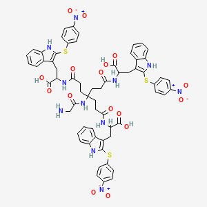 molecular formula C63H59N11O16S3 B12376819 SARS-CoV-2-IN-54 