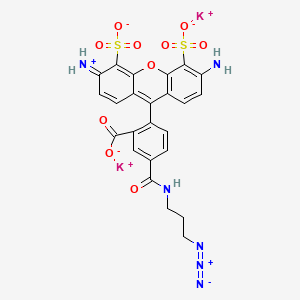 molecular formula C24H18K2N6O10S2 B12376829 AF488 azide 