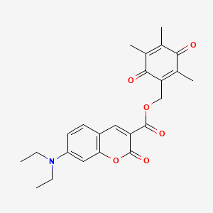 molecular formula C24H25NO6 B12376843 Coumarin-Quinone Conjugate 