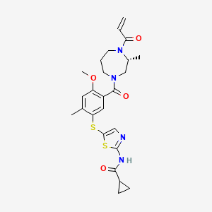 molecular formula C25H30N4O4S2 B12376851 Soquelitinib CAS No. 2226636-04-8