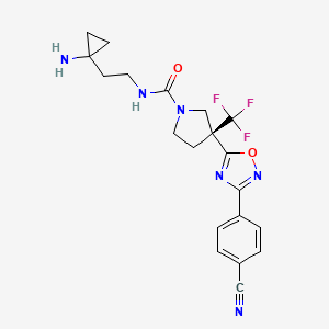 molecular formula C20H21F3N6O2 B12376855 Slc6A19-IN-1 