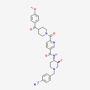 molecular formula C33H34FN5O4 B12376889 AMPK activator 14 