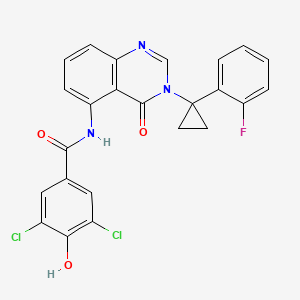 molecular formula C24H16Cl2FN3O3 B12376900 Hsd17B13-IN-75 