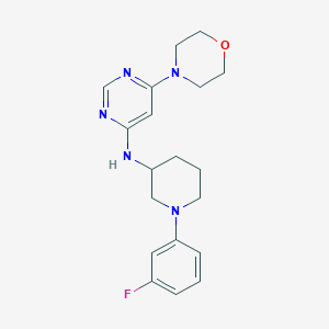 N-[1-(3-fluorophenyl)piperidin-3-yl]-6-morpholin-4-ylpyrimidin-4-amine