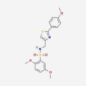 2,5-dimethoxy-N-[[2-(4-methoxyphenyl)-4-thiazolyl]methyl]benzenesulfonamide