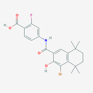 4-[(4-Bromo-3-hydroxy-5,5,8,8-tetramethyl-5,6,7,8-tetrahydro-naphthalene-2-carbonyl)-amino]-2-fluoro-benzoic acid