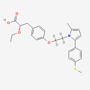 molecular formula C25H29NO4S B12376933 Saroglitazar-d4 