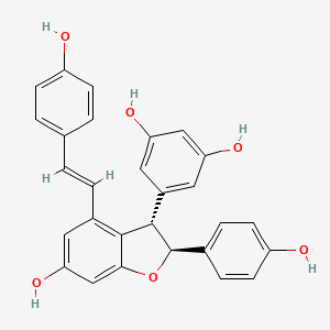 molecular formula C28H22O6 B1237696 Viniferin CAS No. 129170-22-5