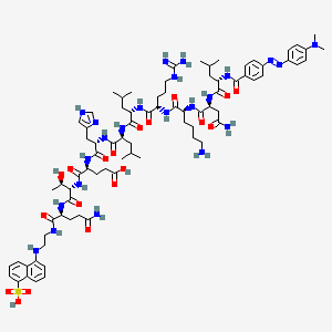 molecular formula C81H119N23O19S B12376979 Dabcyl-LNKRLLHETQ-Edans 