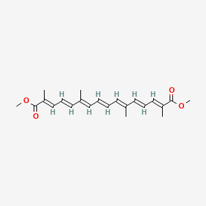 molecular formula C22H28O4 B1237698 Crocetine dimethyl ester CAS No. 5892-54-6