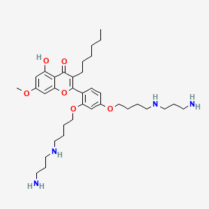 molecular formula C36H56N4O6 B12376989 Antibacterial agent 211 