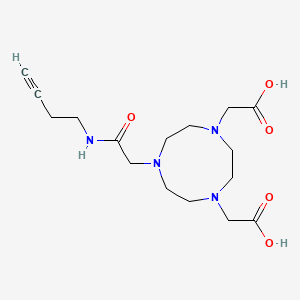 molecular formula C16H26N4O5 B12377008 NO2A-Butyne 